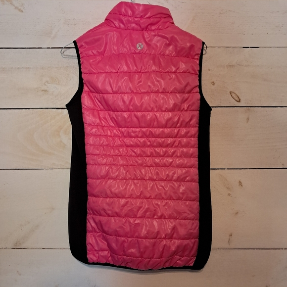 Xersion Pink & Black Puffer Vest Women’s Size Small - Picture 2 of 6